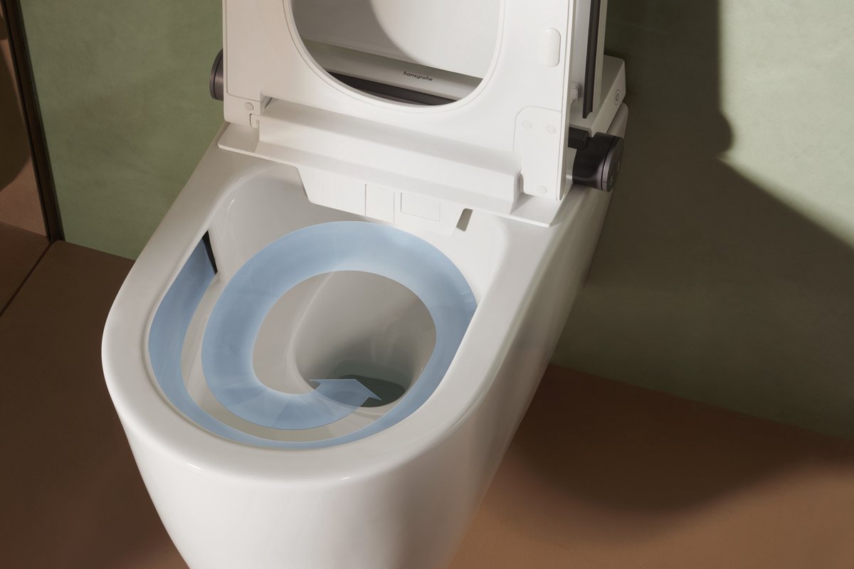 Hansgrohe lavapura element s - bidé electrónico con cerámica, cierre suave, descarga aquahelix, efecto higiénico, smartclean, blanco 63021450
