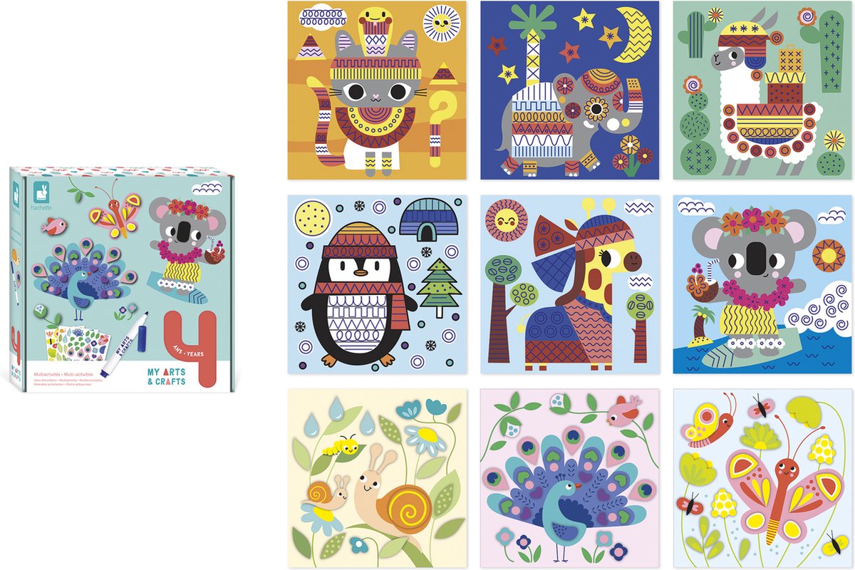 Janod - my arts crafts - knutseldoos vol activiteiten