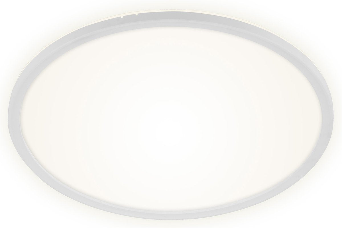 Briloner slim - Lampada da soffitto a LED - Lampada da soffitto dimmerabile - Lampada da soffitto con retroilluminazione - incl. telecomando - 22 watt - 3000 lumen - bianco