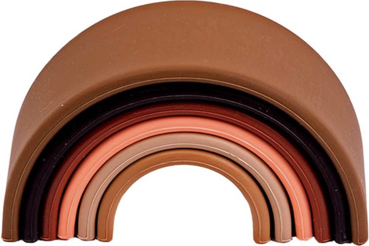 Set da gioco in silicone Dëna set 6 i Rainbow Diversity