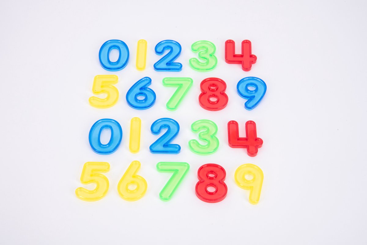 Numeri colorati traslucidi Ticketit ®