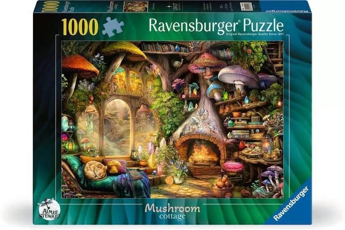 Puzzle Ravensburger 1000 chatka grzybów