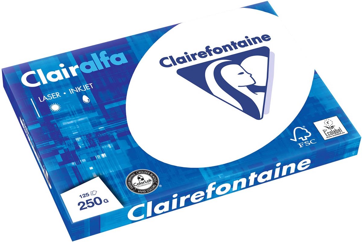 Clairefontaine carta clairalfa a3 250g 125v