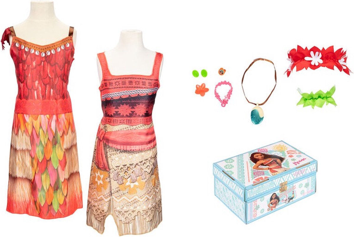 Disguise disney prinses moana verkleedkoffer met 2 outfits!
