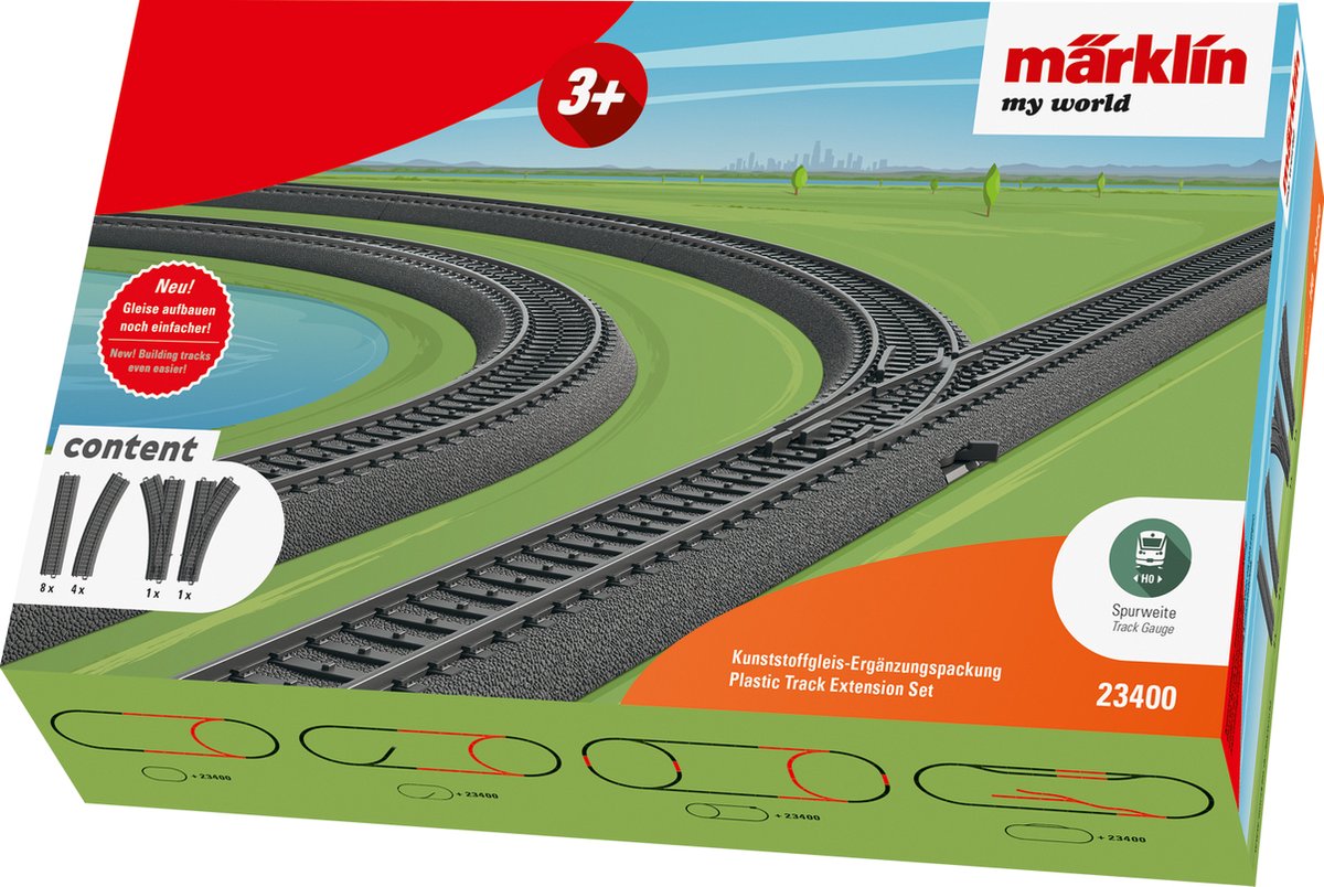 Märklin paquete complementario My World raíles de plástico