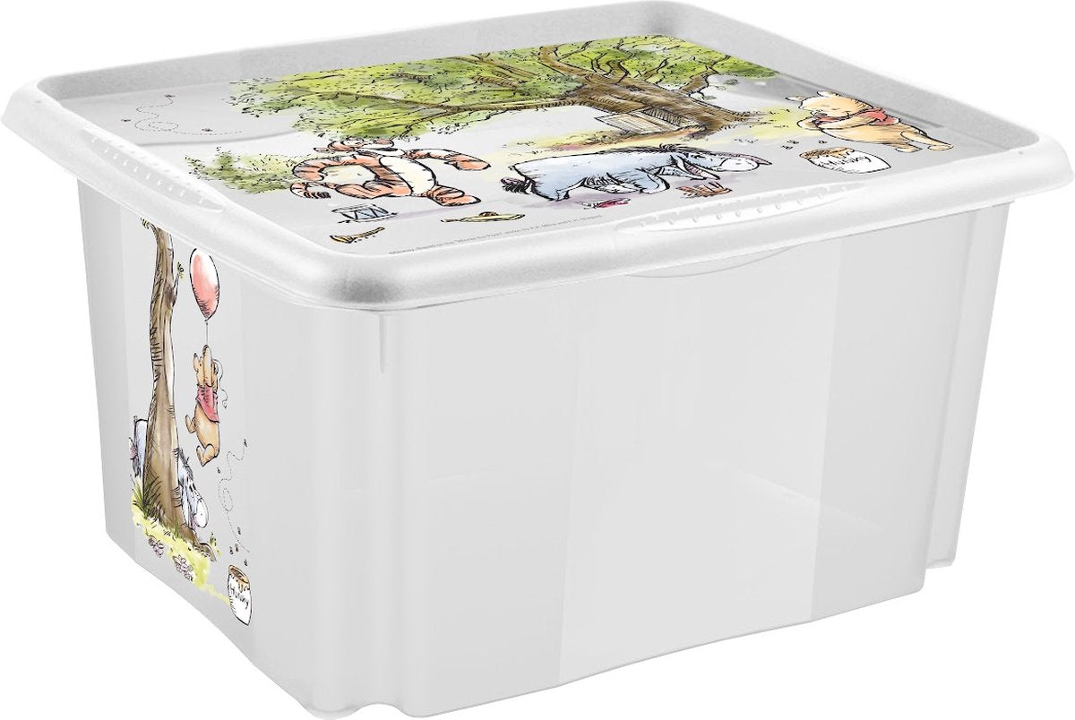 Scatola portaoggetti bianca da 45 litri Keeper Winnie The Pooh