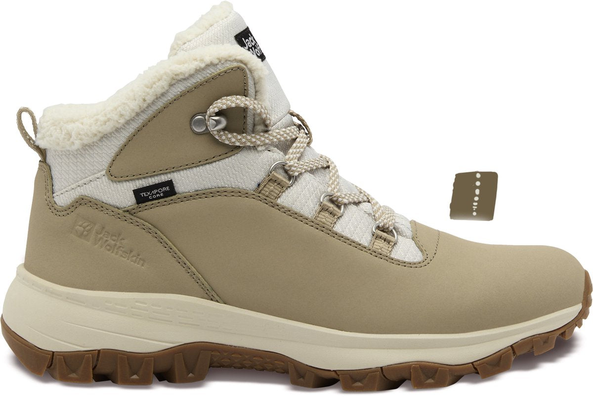 Jack wolfskin everquest texapore mid w dames wandelschoenen - anis