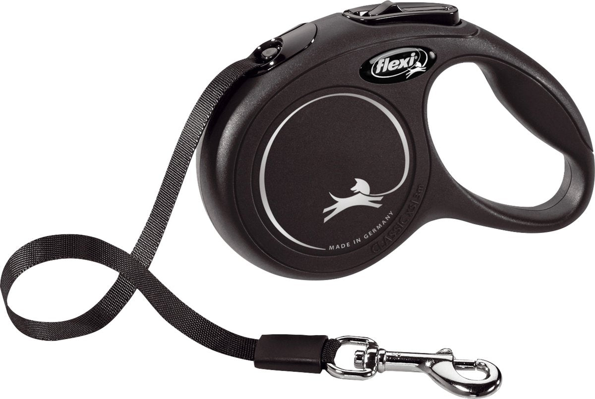 Nastro classico della linea retrattile Flexi nero