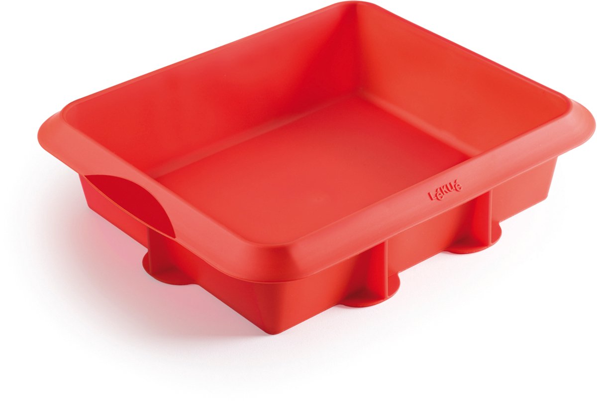 Lékué bakvorm lasagne - siliconen - red