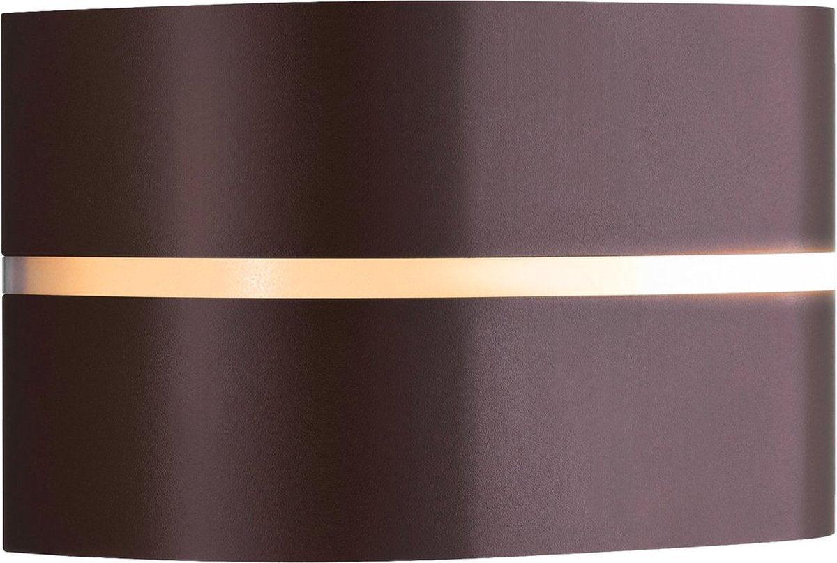 Nordlux sibelis-wandlamp-e27-bruin metalic