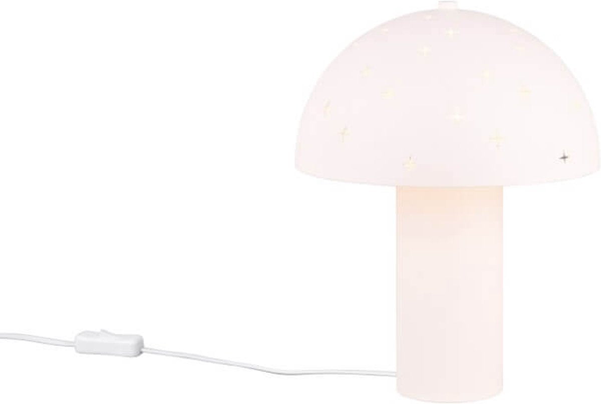 Rl live your light reality seta - lámpara de mesa - blanco mate - excl. 1x e14 28w - interruptor de cable