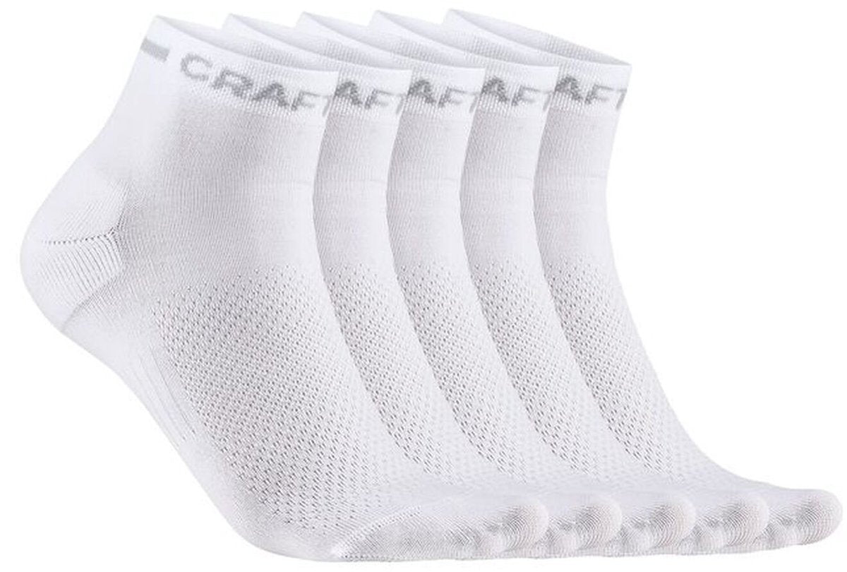 Craft active mid sock 5-pack unisex sportsokken - wit