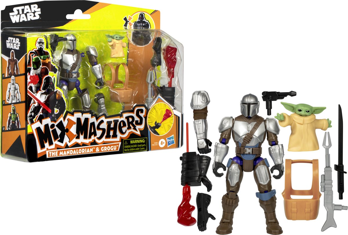 Mixmashers Star Wars Figure Deluxe Mando e Grogu