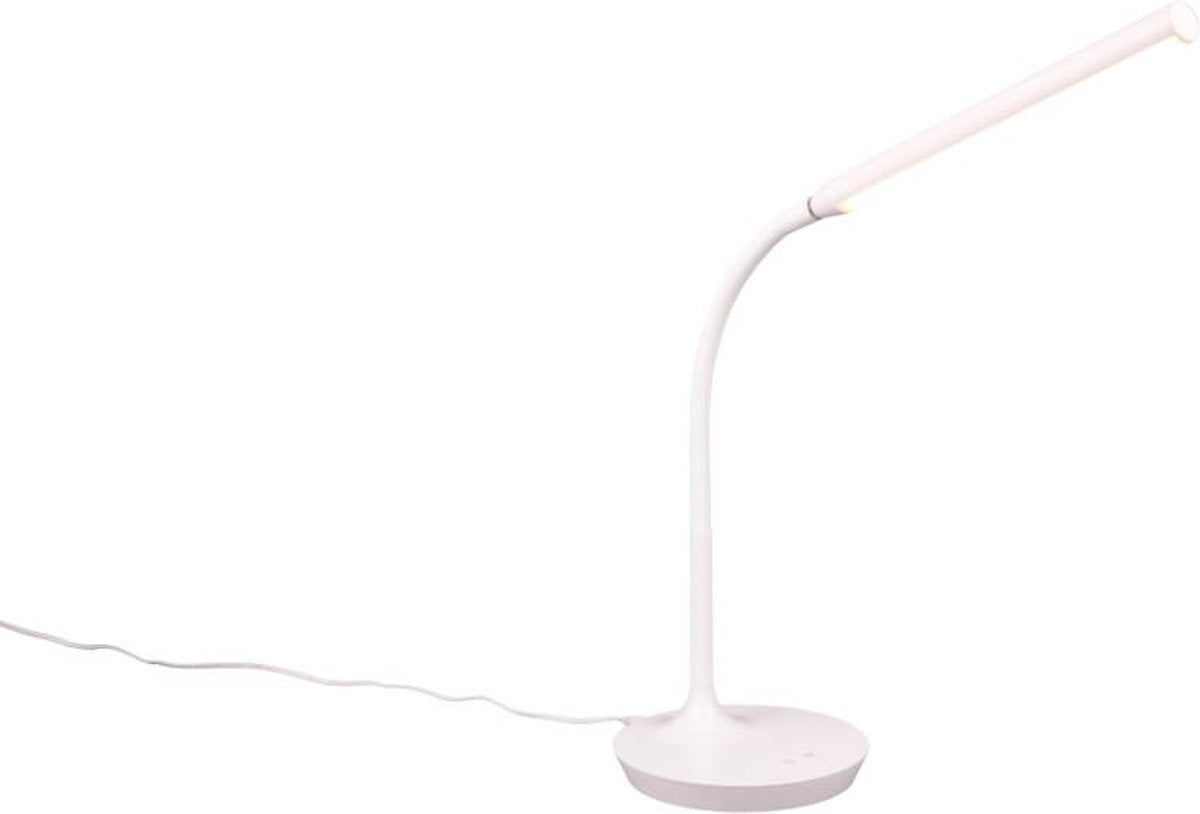 Rl vive tu luz realidad toro - lámpara de mesa - lámpara de escritorio - blanco - incl. 1x smd 5w - función táctil - color de luz ajustable - flexible
