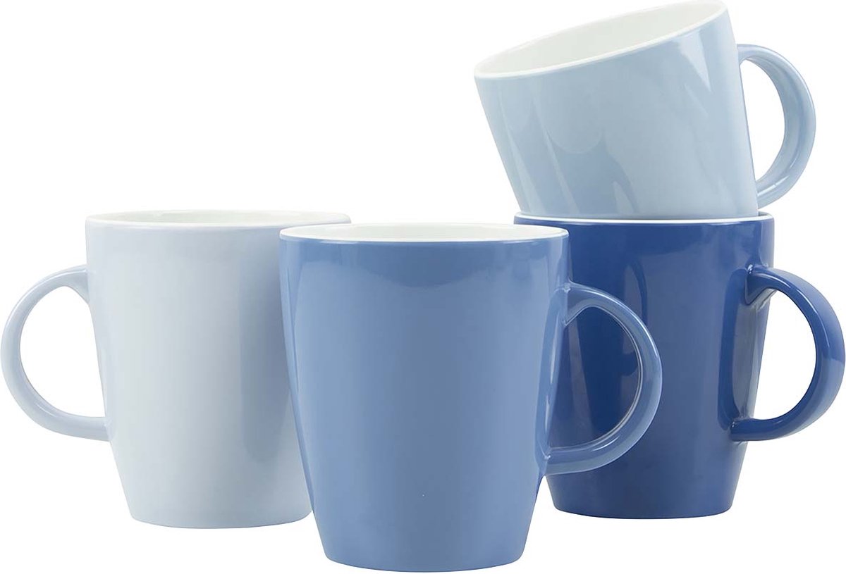 Gimex - linea colore - tazza - cielo - 380 ml - 4 pezzi