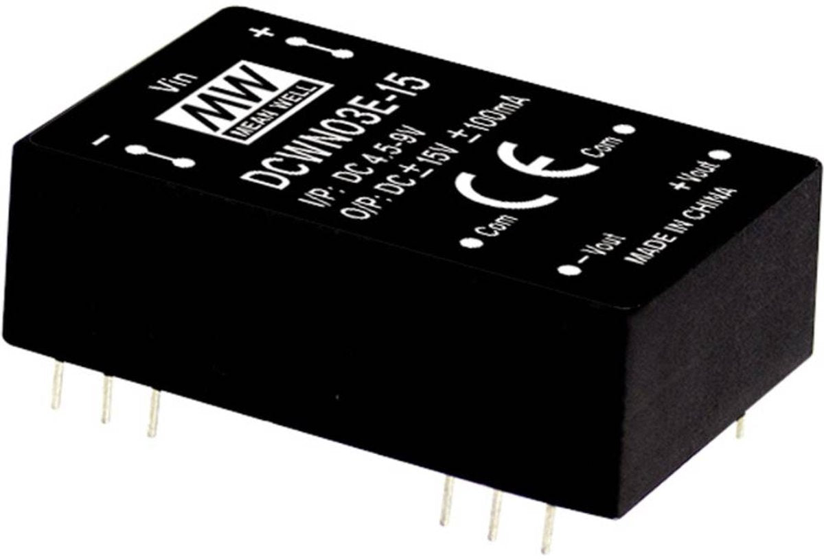 Mean Well dcwn03c-12 modulo convertitore cc cc 125 ma 3 w numero di uscite: 2 x contenuto 1 pezzo(i)