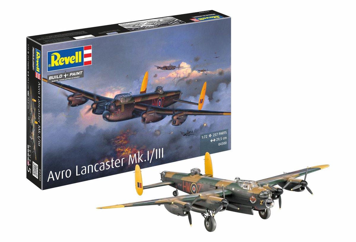Revell model kit veicoli militari - 04300 avro lancaster mk.i iii plastica - 1:72 - modellismo