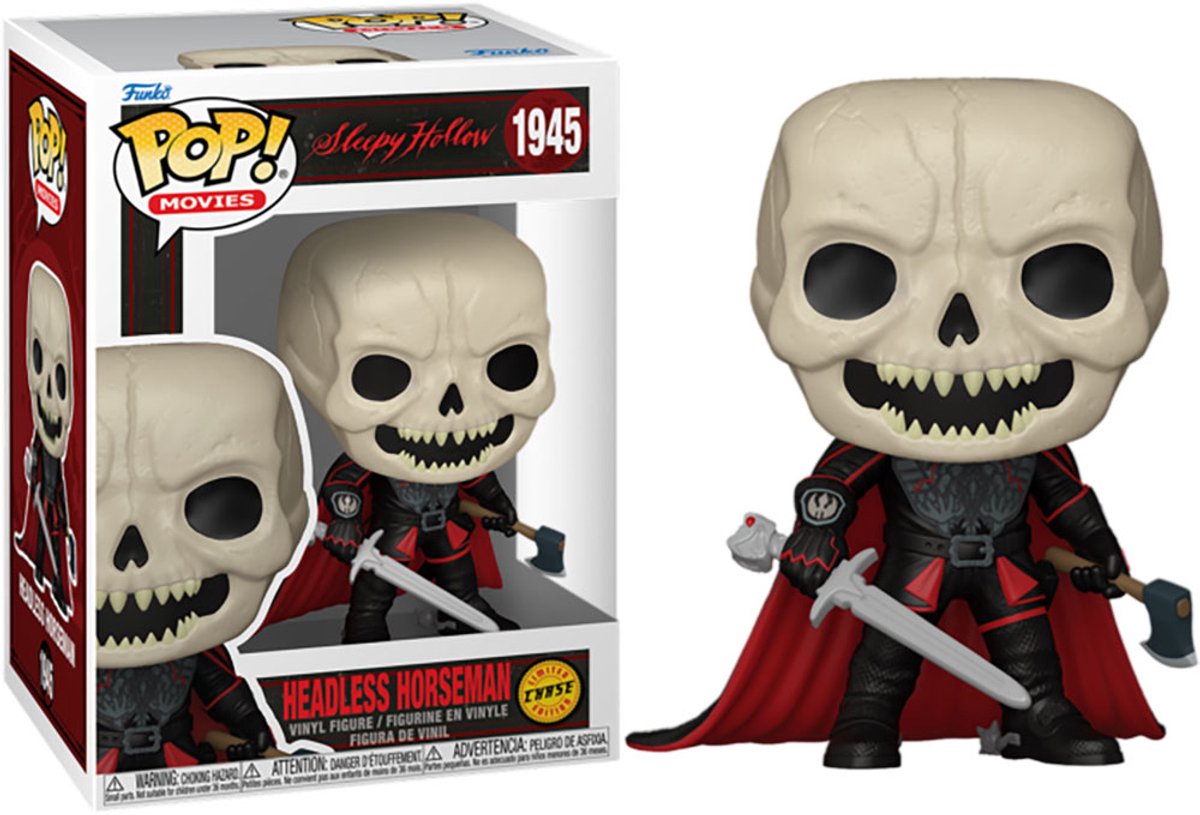 Funko sleepy hollow headless horseman (chase edition möglich!) 1945 unisex pop! - neutraal - standard