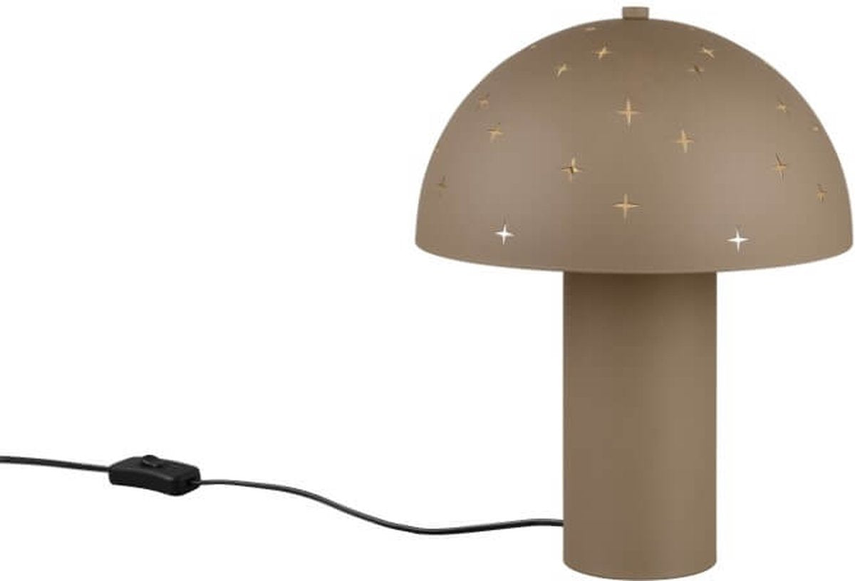 Rl live your light reality seta - lámpara de mesa - gris topo - excl. 1x e14 28w - interruptor de cable