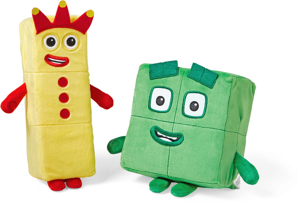 Risorse didattiche numberblocks® tre quattro - set di peluche - a partire da 18 mesi