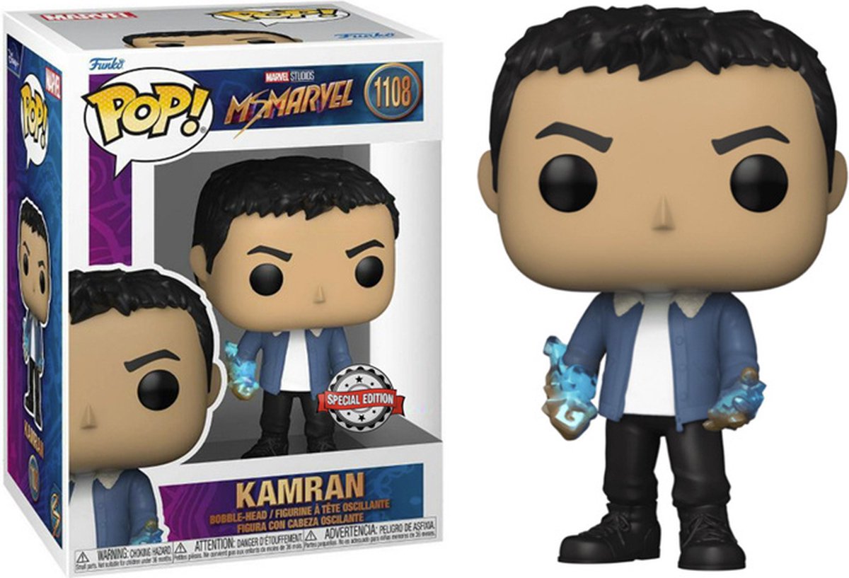 ¡Funko pop! marvel studios: ms marvel - kamran #1108 edición especial exclusiva