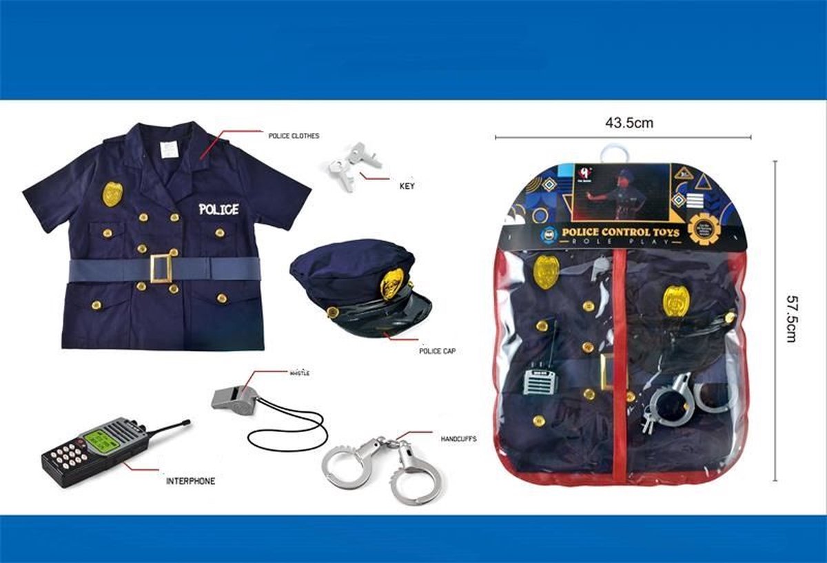Set costume da poliziotto Amuuso.