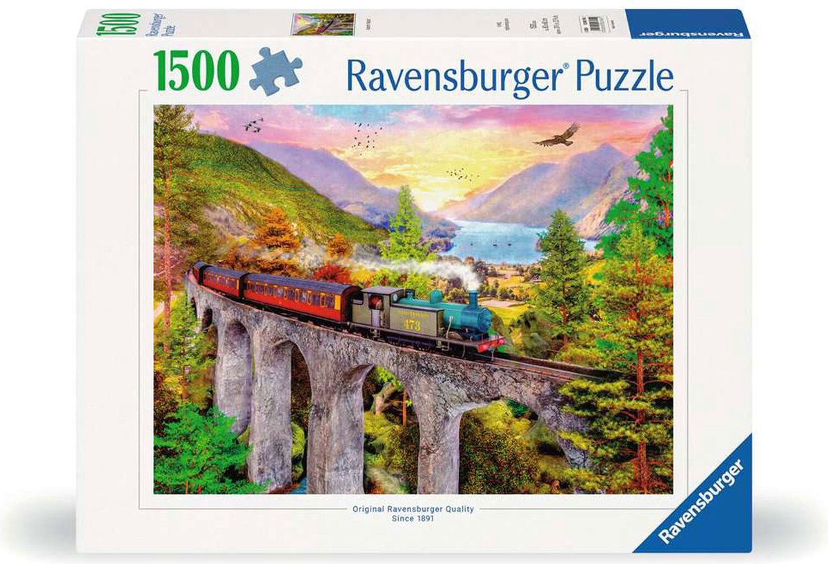 RAVENSBURGER JIGSAW puzzle Zugfahrt IM Herbst, 1000st.