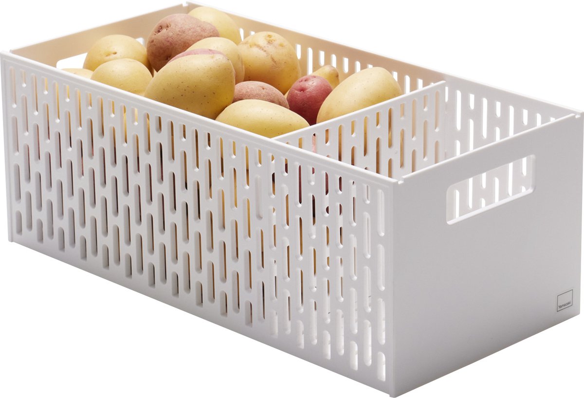 Cesta de verduras Yamazaki - torre - blanco