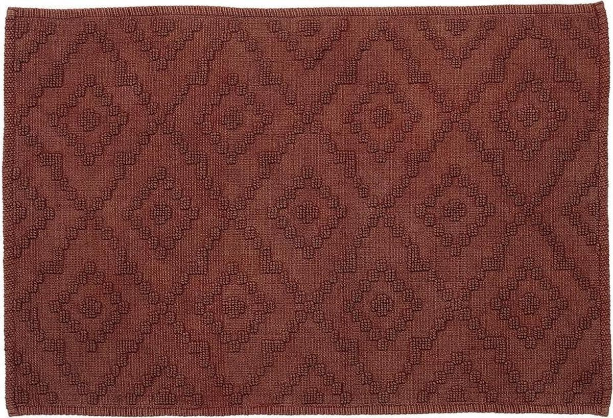 Sealskin - alfombra de baño azteca 60x90 cm - algodón - rosa oscuro