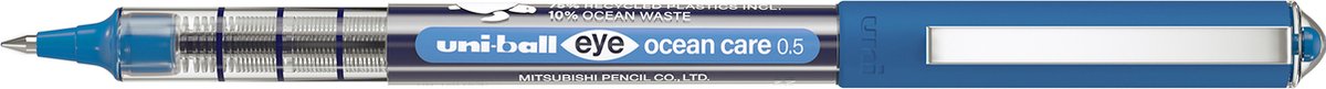 Rullo Uni-ball Eye Ocean Care, larghezza scrittura 0,3 mm, blu 12 pezzi