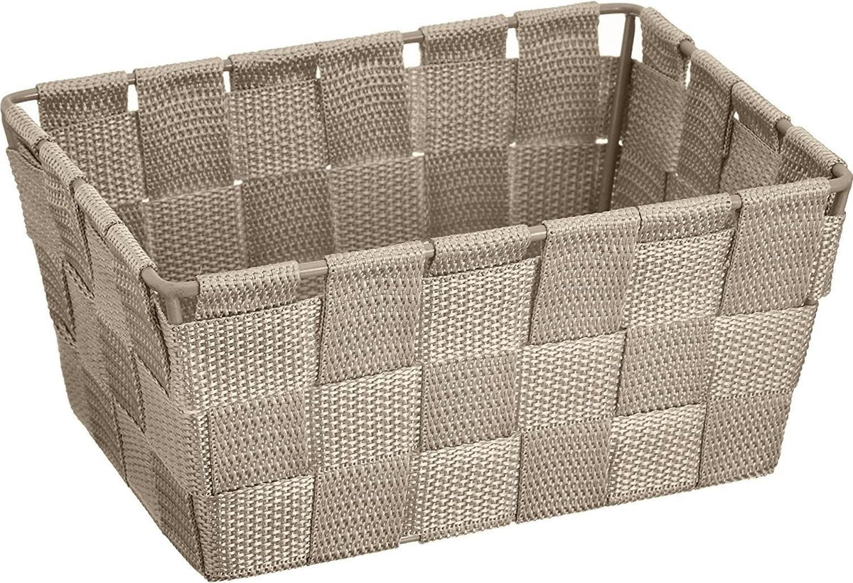 Wenko opbergmand adria 19 x 9 x 14 polypropyleen taupe