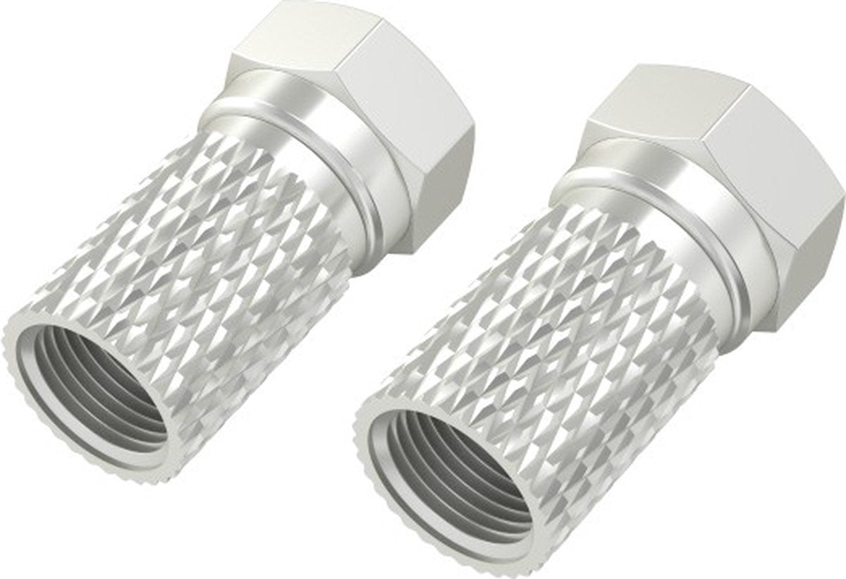 Conector F Hama, 6,8 mm, atornillable, 4 piezas