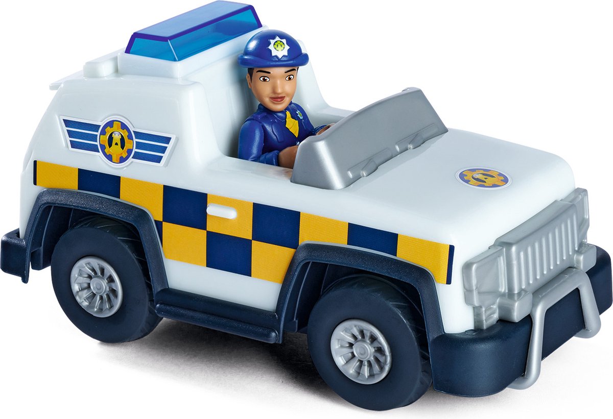Simba - sam el bombero - policía - 4x4x con figura rosa - vehículo de juguete