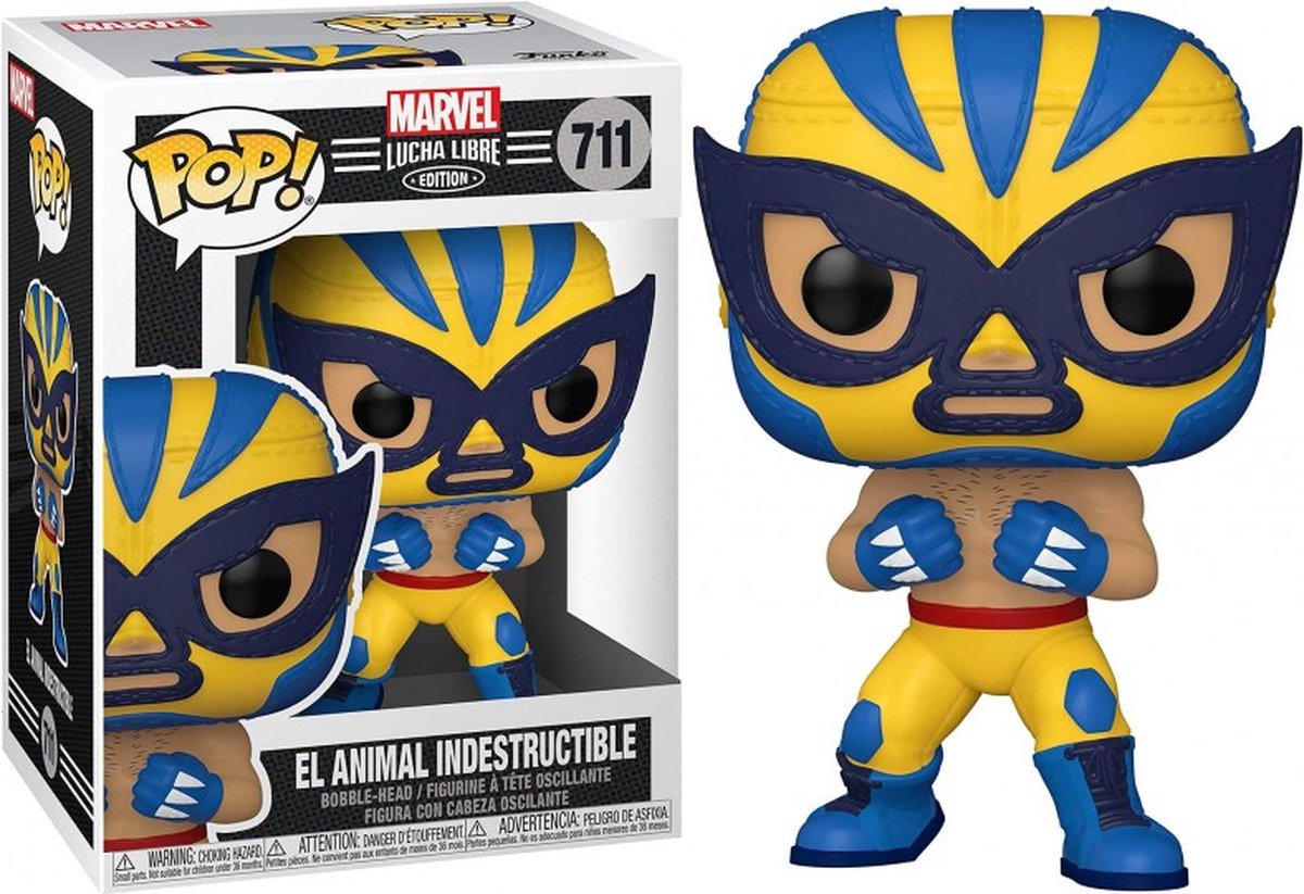 ¡Funko pop! maravilla: edición lucha libre - el animal indestructible