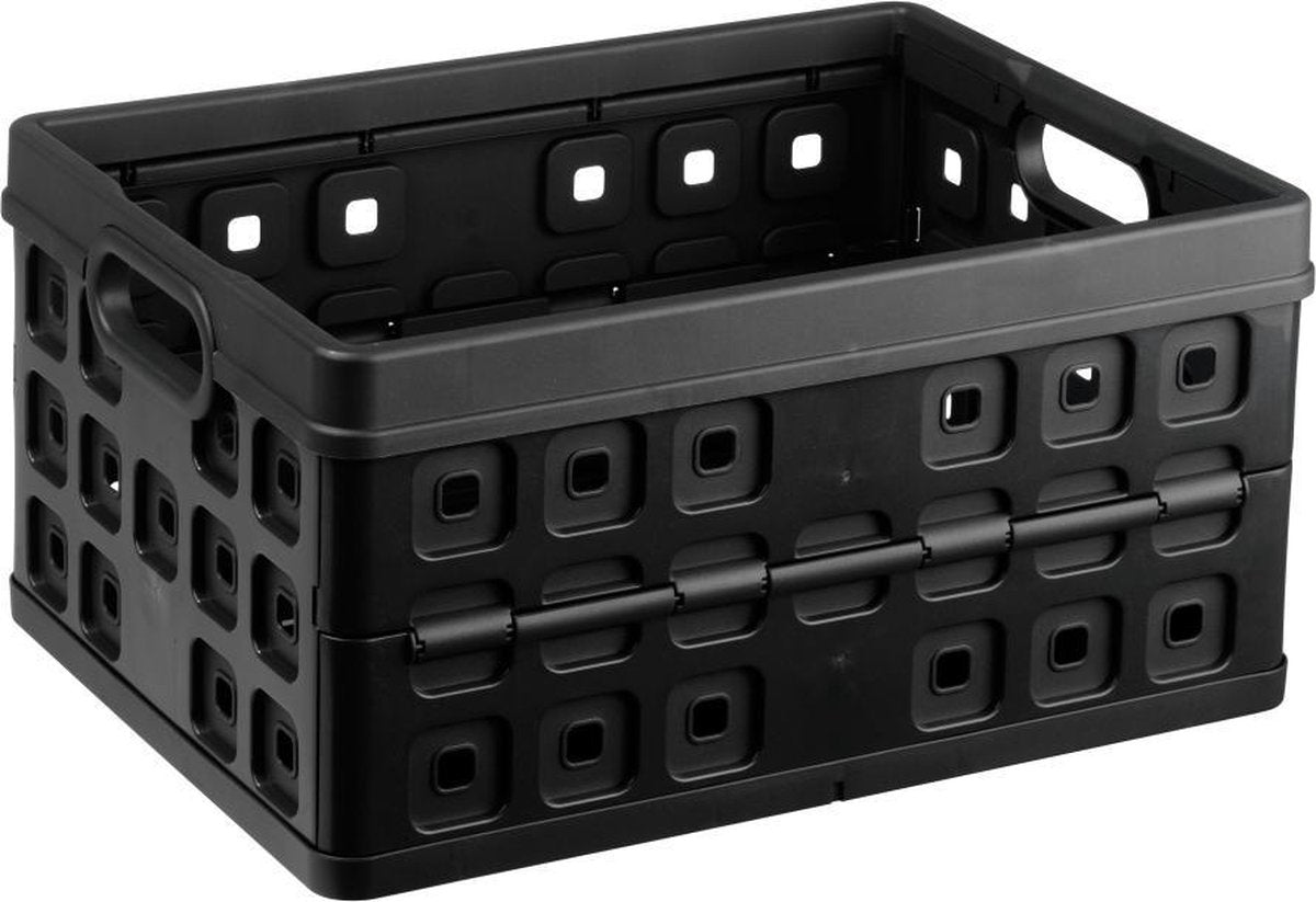 Sunware Square Pieging Crate 32L Black