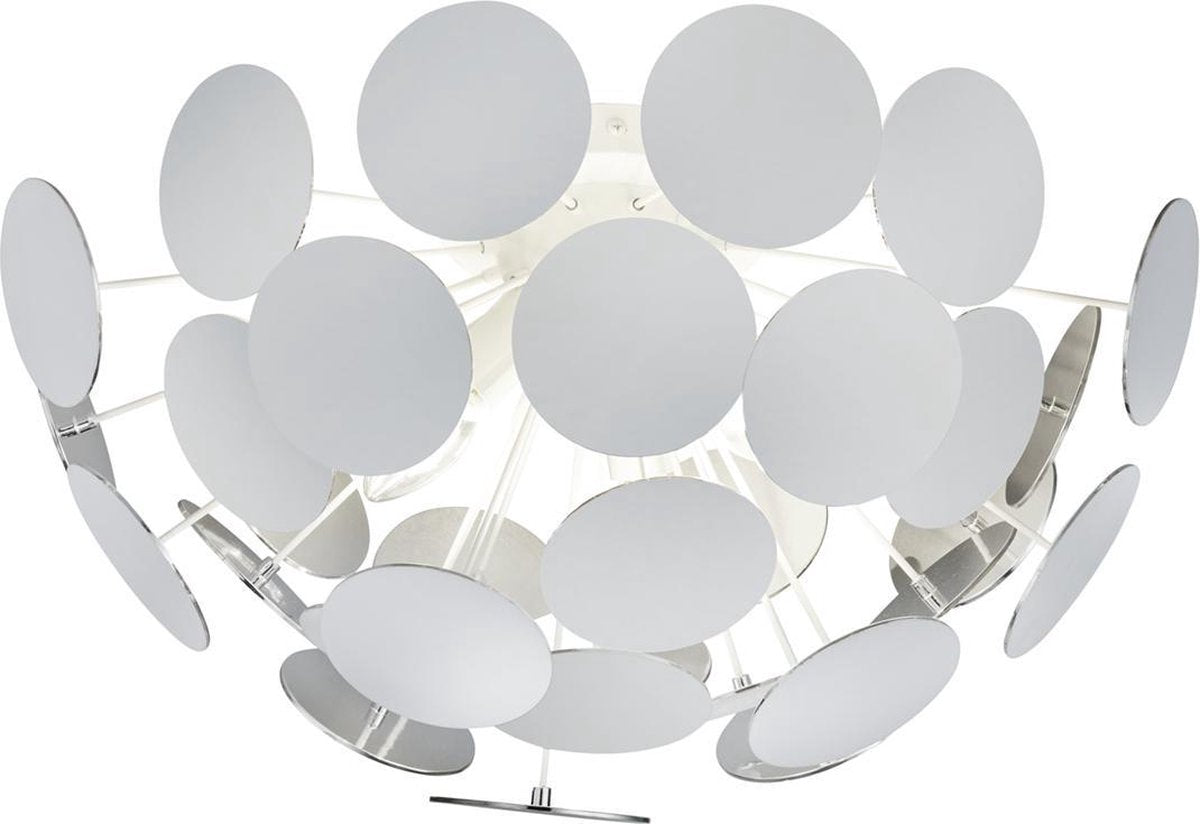 Trio discalgo - lámpara de techo - blanco mate - excl. 3x e14 40w