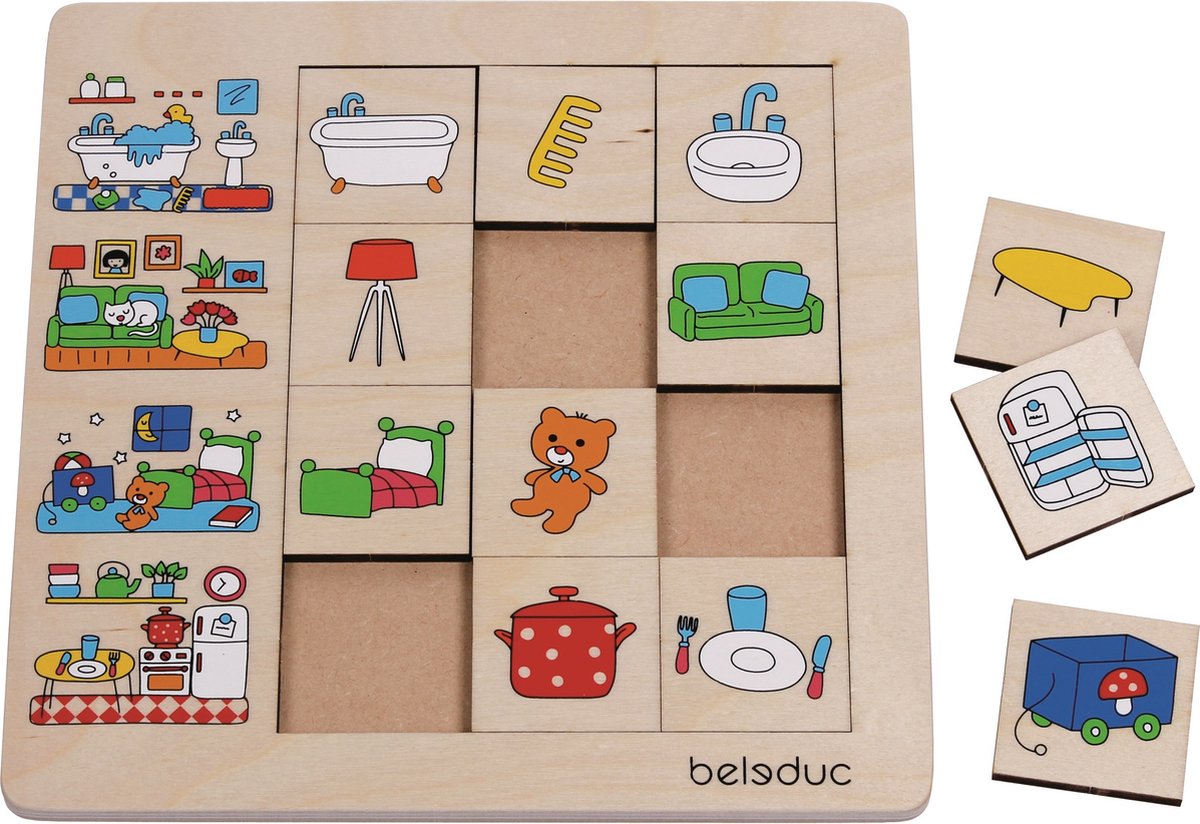 Beleduc puzzle la nostra casa 12 pezzi 25 cm