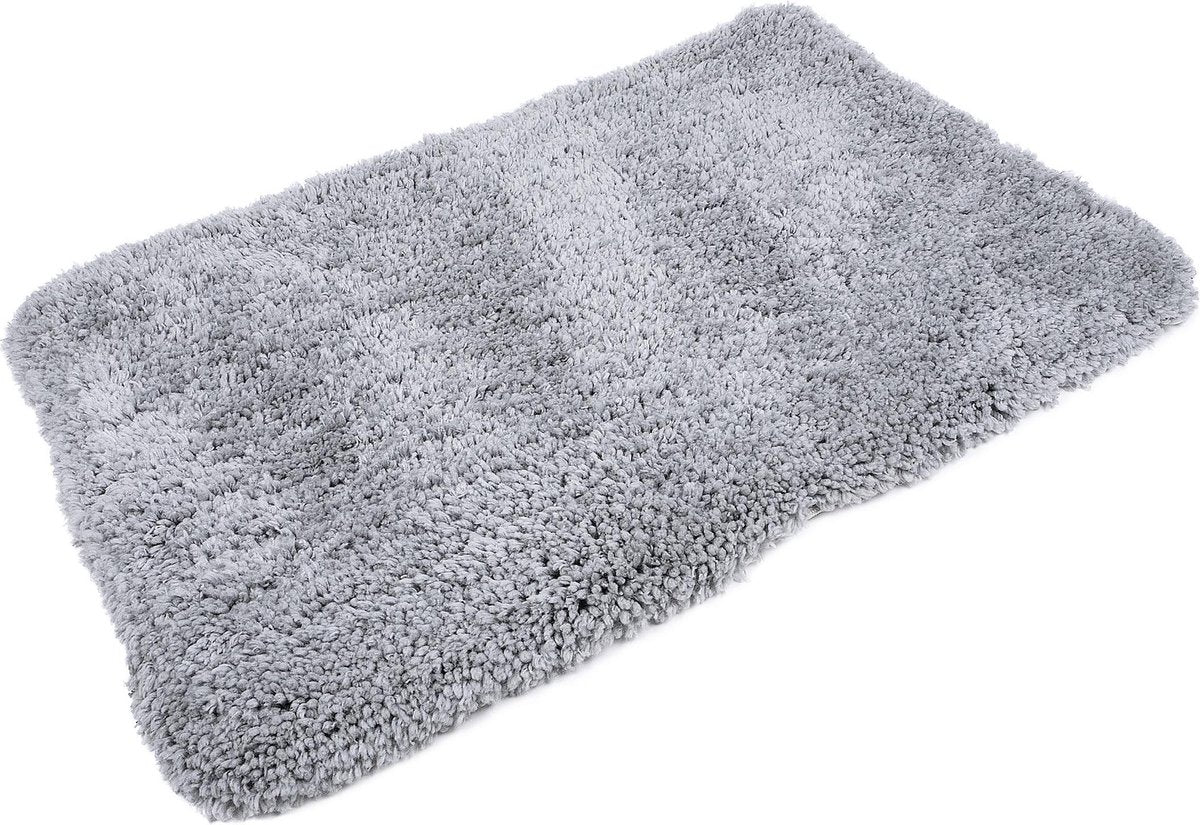 Lex max shaggy - tappetino da panca - 89x60 cm - grigio