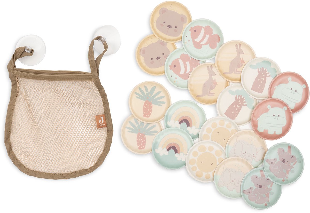 Jollein badmemory kangaroots - giocattolo da bagno per bambini - con ventose