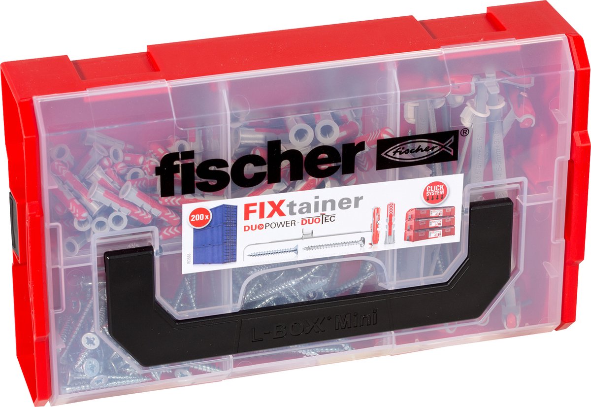 Fischer fixtainer duopower duotec pluggen met schroeven