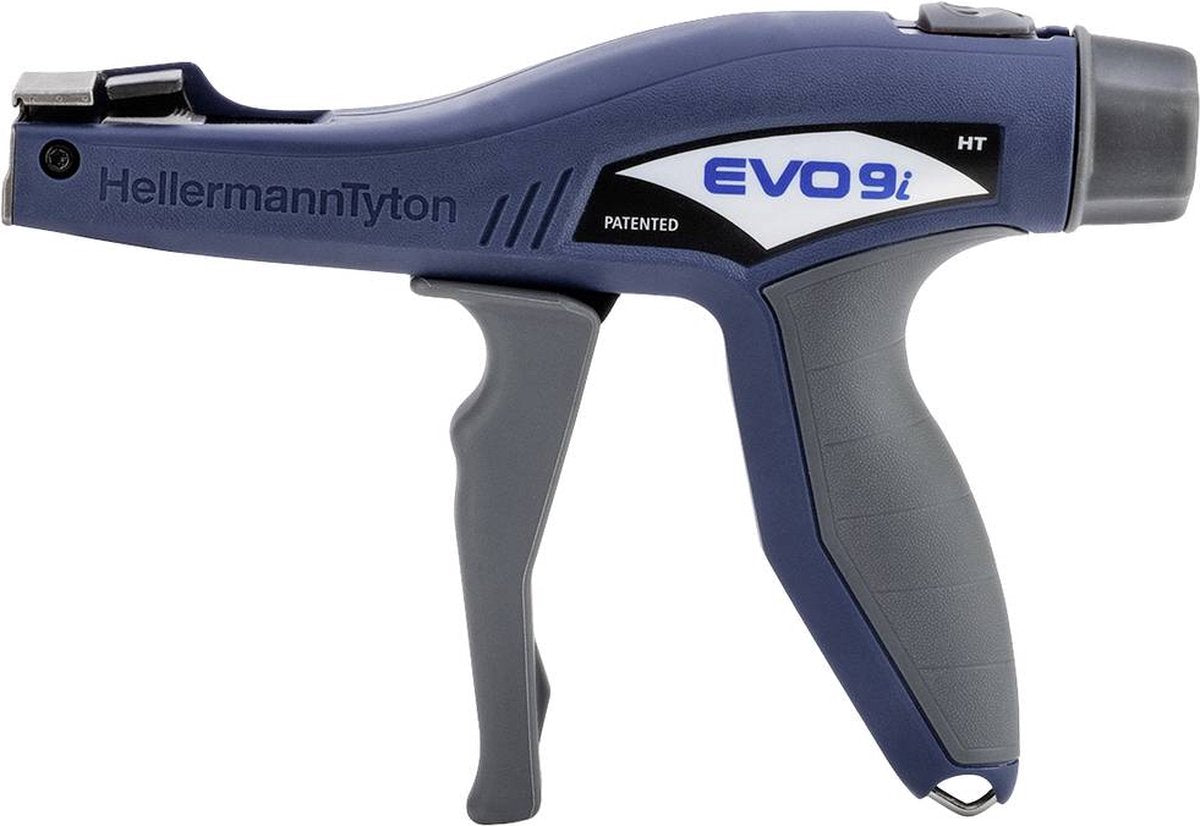 Hellermanntyton evo9i-con alicate para bridas pl-bu azul-gris