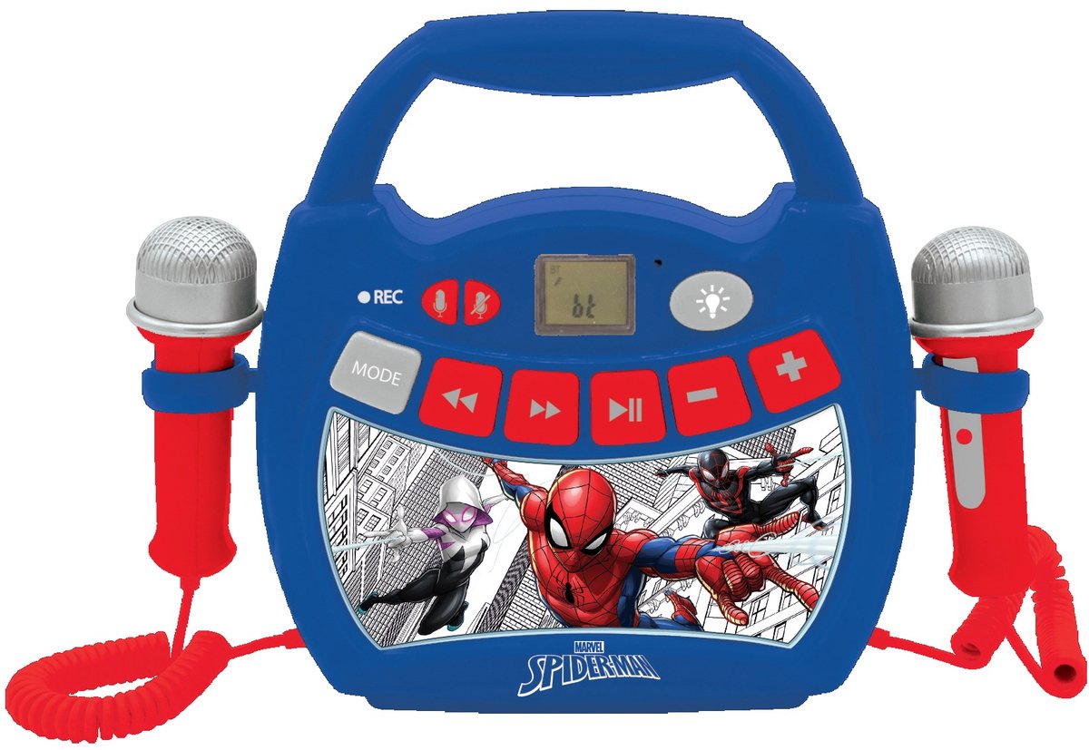 Lexibook compacto bluetooth spider-man con micros