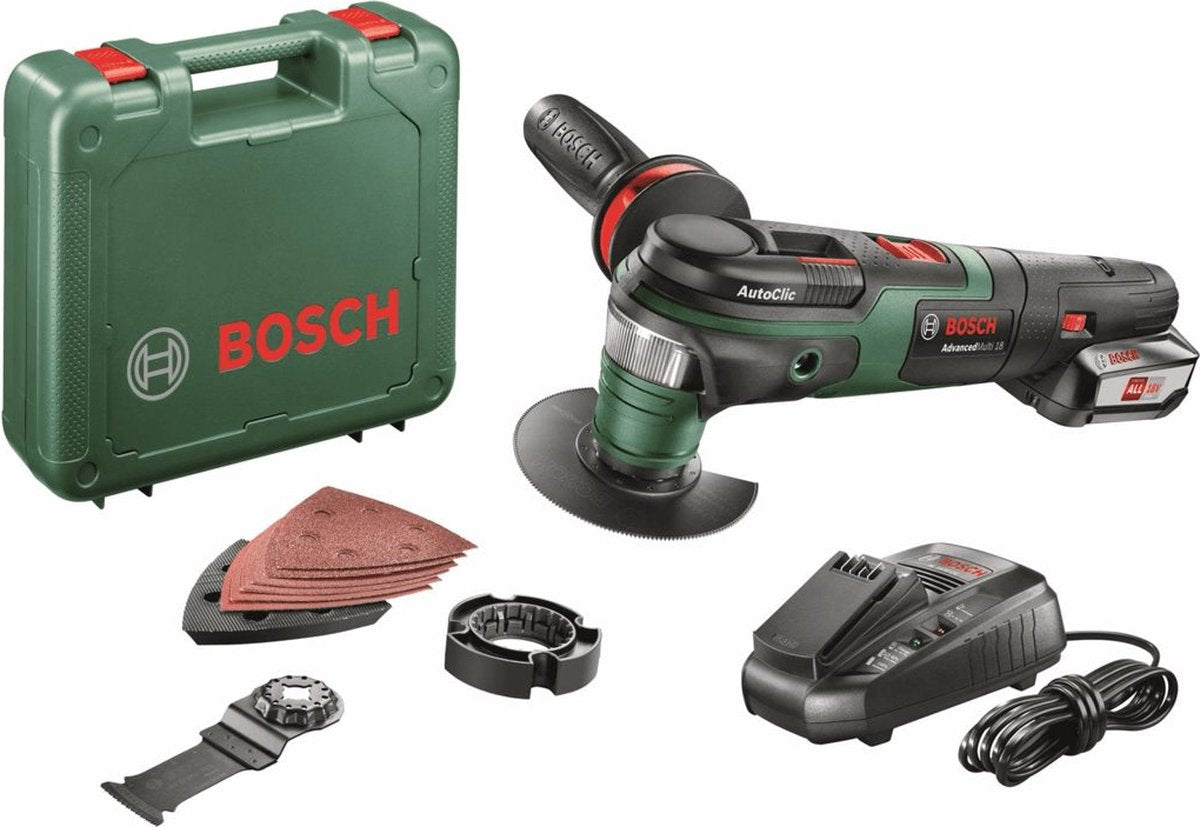 Multiutensile Bosch advancedmulti 18 - con custodia - con 1 batteria da 18 V e caricabatterie