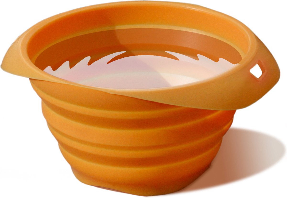 Kurgo colapso-a-bowl - cuenco de comida plegable para perros en movimiento - naranja