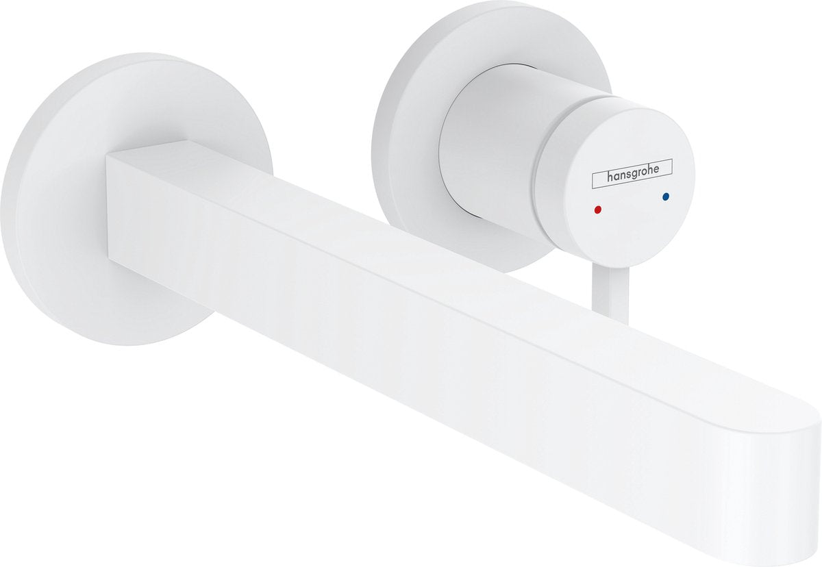 Hansgrohe finoris - miscelatore lavabo incasso - comando monocomando - con piletta - 228mm - bianco opaco