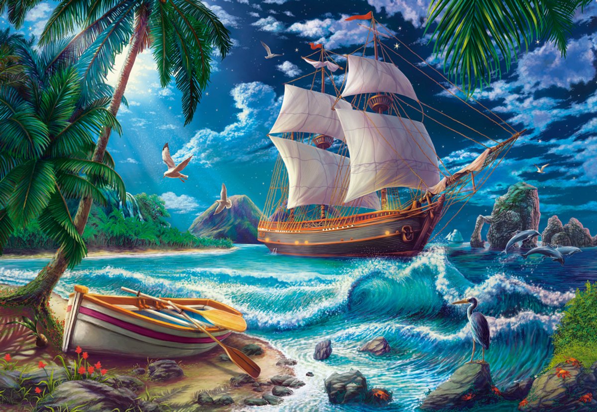 Castorland puzzle puzzle prima notte auf neuland - 1500 pezzi.