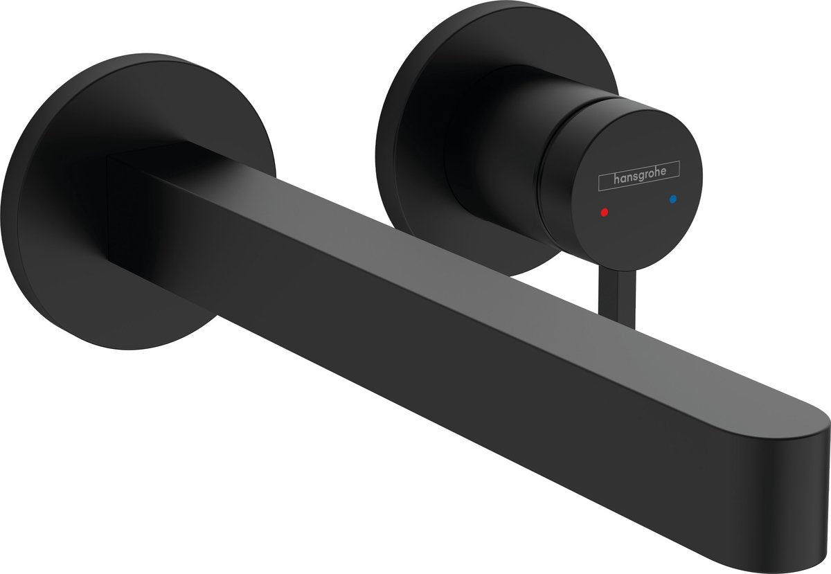 Hansgrohe finoris - miscelatore lavabo incasso - comando monocomando - con piletta - 228mm - nero opaco