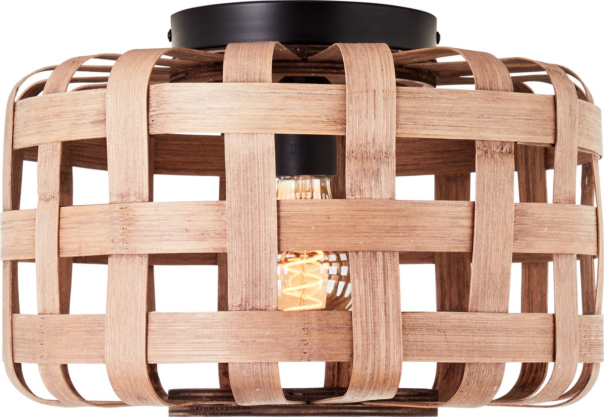 Brilliant woodline - Plafón - e27 max 1x60w - negro natural