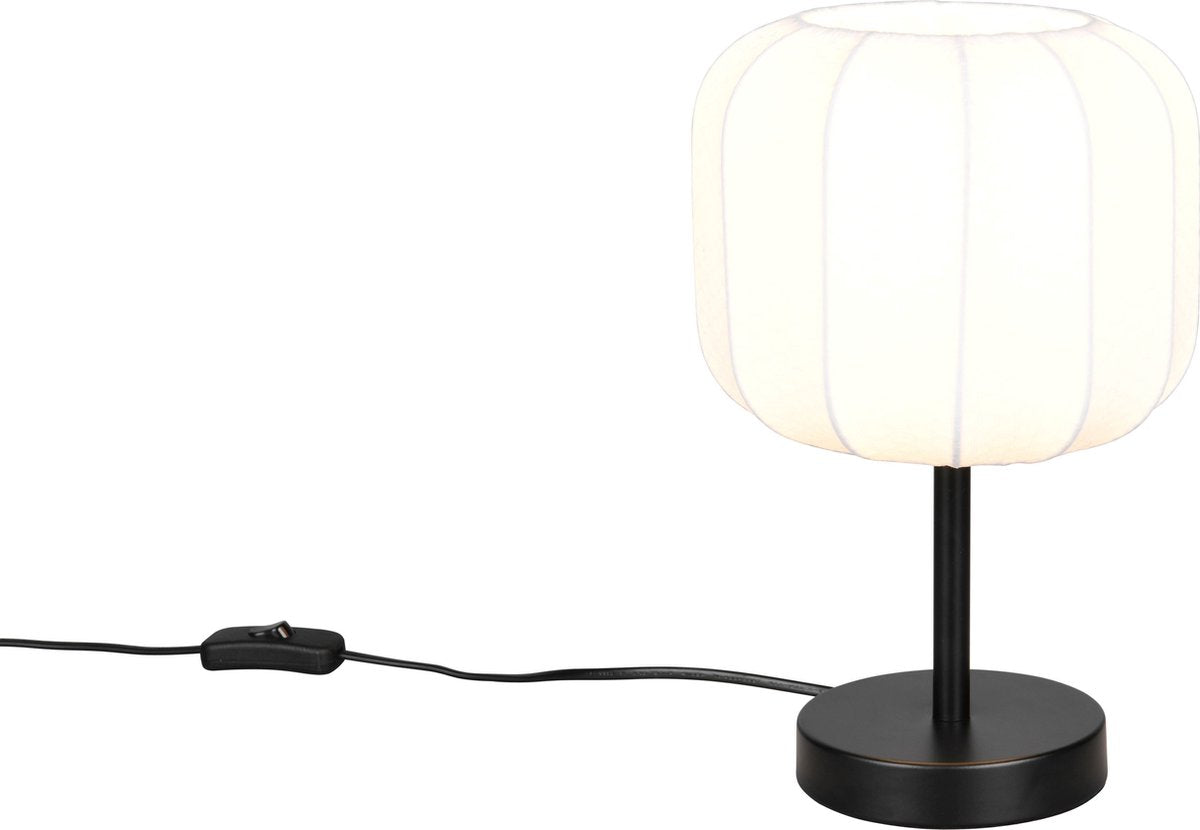 Rl vive tu luz realidad madeline - lámpara de mesa - negro mate - excl. 1x e27 4 w - interruptor de cable - casalum