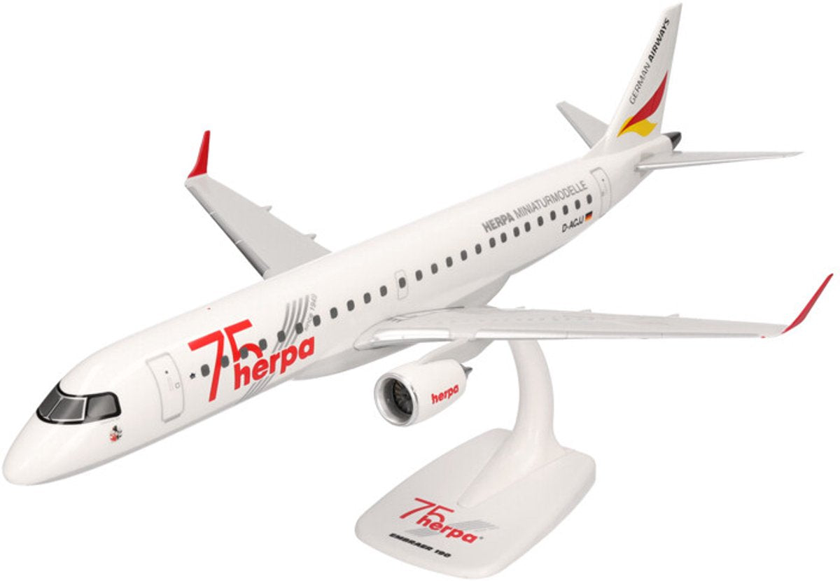 Herpa embraer e190 vie aeree tedesche 75 anni